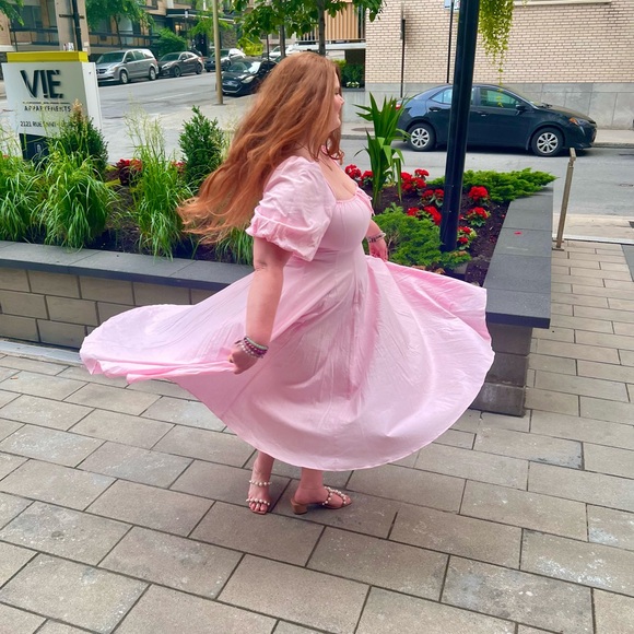 1X Selkie Day Dress in Angel Delight Pink - Picture 2 of 7